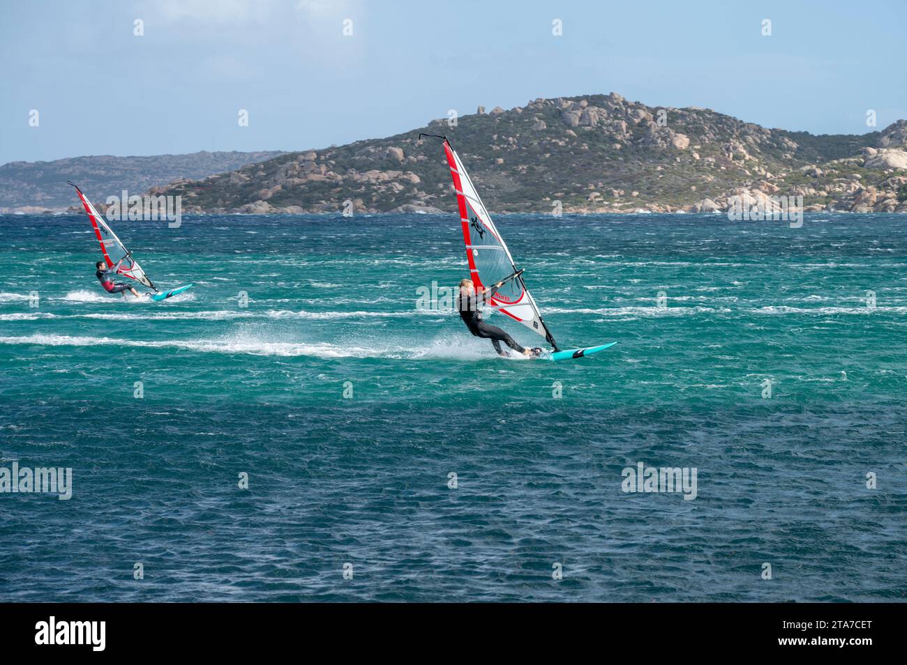 Giornata ventosa in Sardegna - windiger Tag auf Sardinien Stockfoto