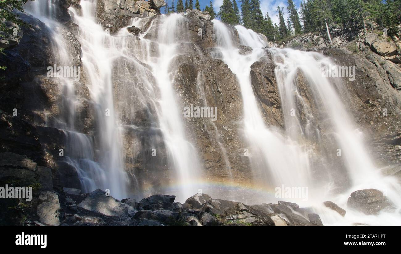 Tangle Creek Falls, Alberta, Kanada Stockfoto