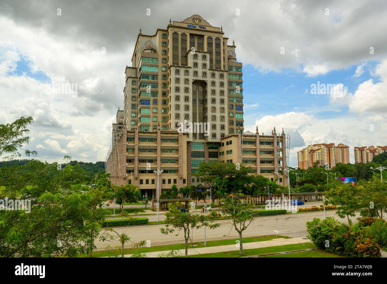 Hauptsitz des malaysischen Ministeriums für Tourismus und Kultur (MOTAC), Putrajaya, Malaysia Stockfoto