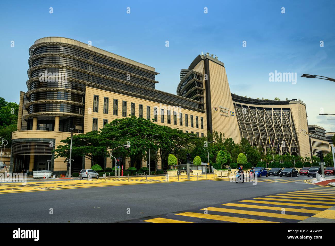 Ministerium für Finanzen Malaysia (Kementerian Kewangan Malaysia), Putrajaya, Malaysia Stockfoto