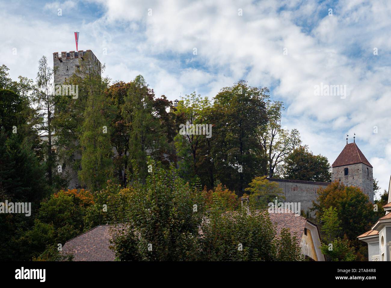 Schloss Bruneck in Südtirol, Italien Stockfoto
