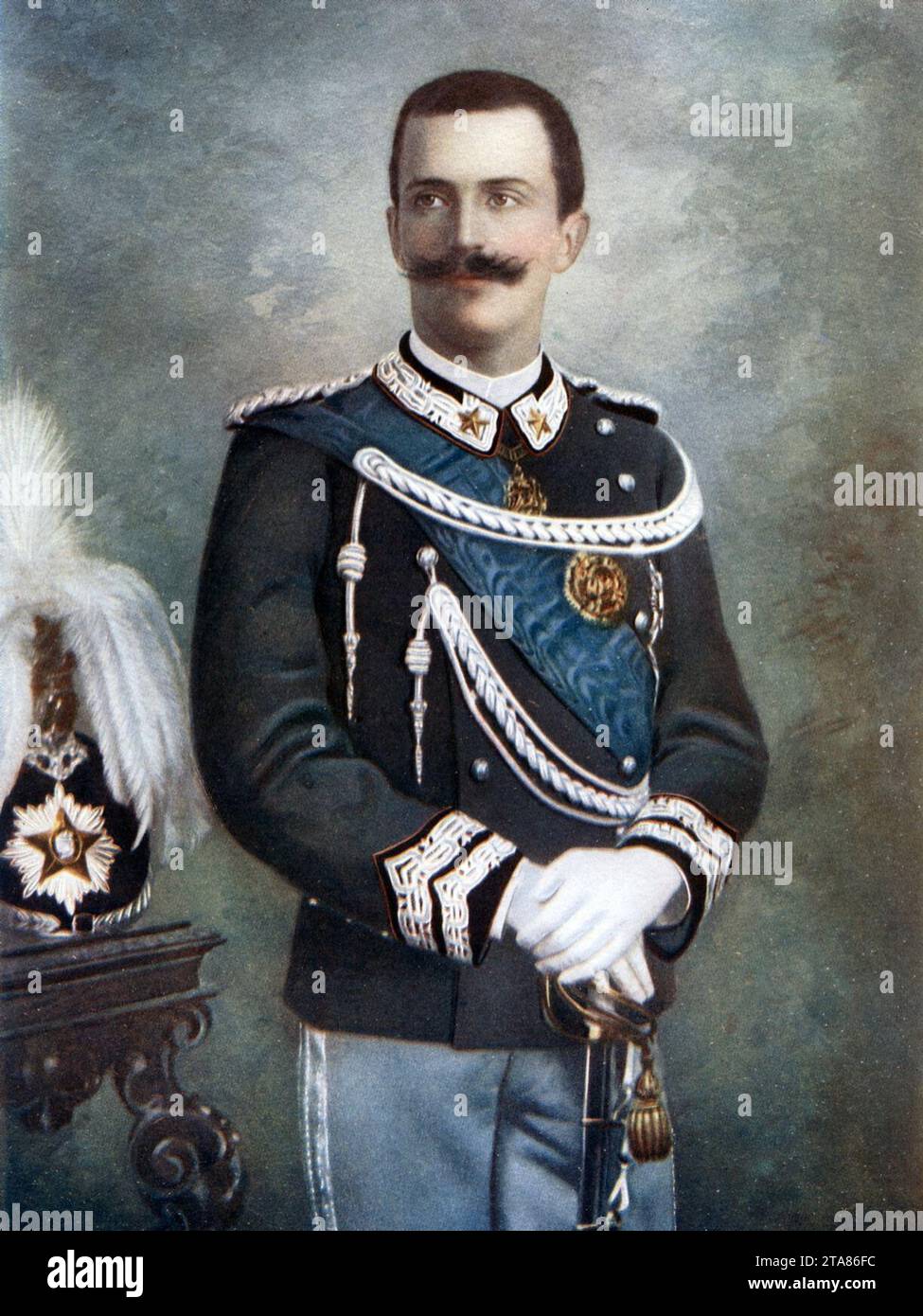 Victor Emmanuel III. König von Italien Giacomo Brogi. Stockfoto