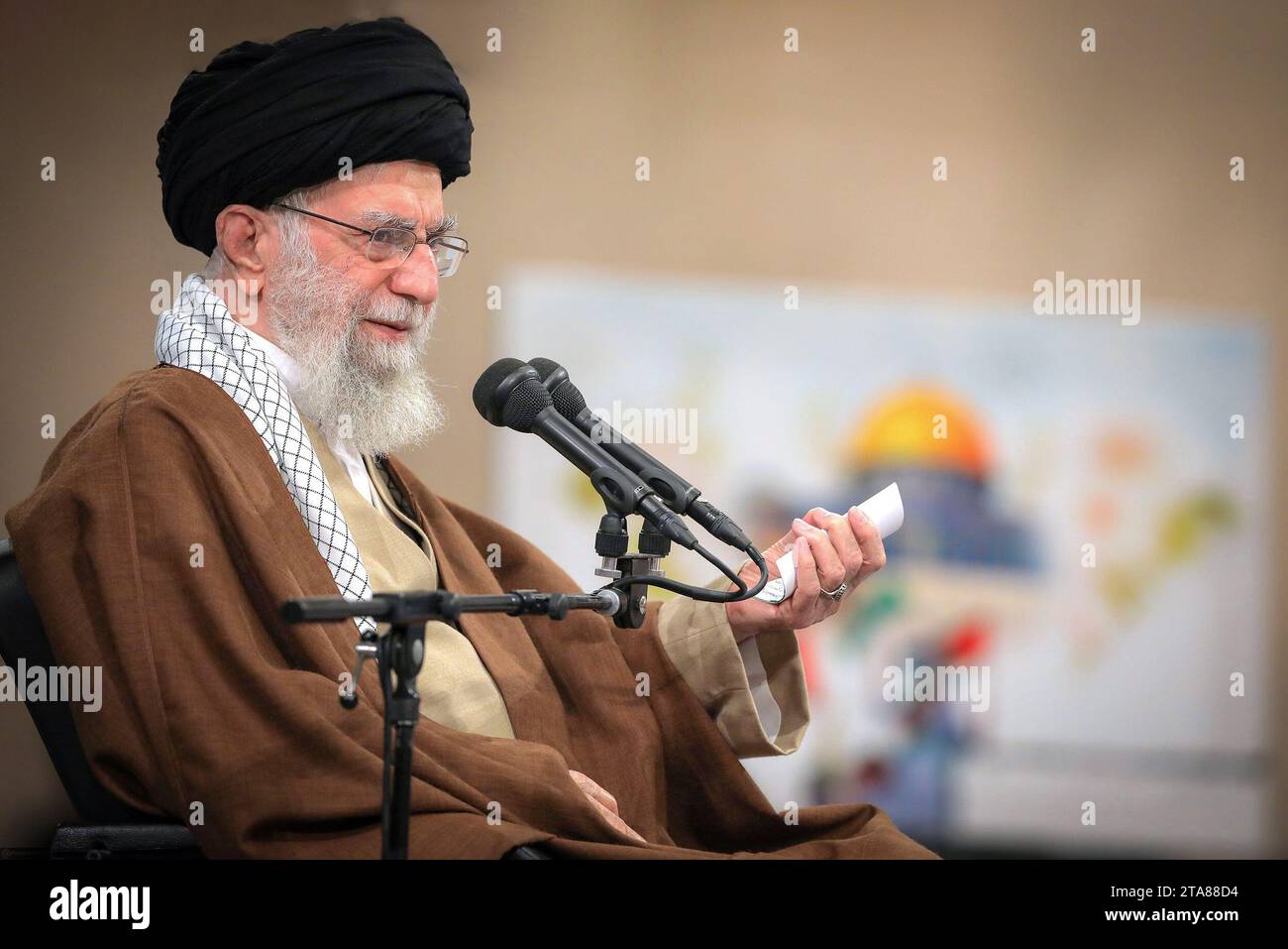 Teheran, Iran. November 2023. Der oberste iranische Führer Ayatollah ...