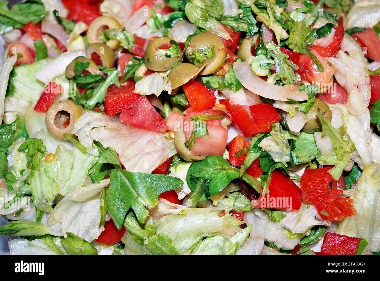 Gesunder Garten Salat Stockfoto