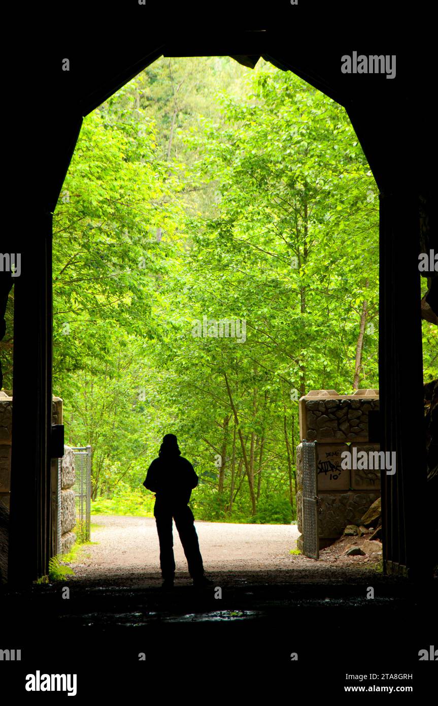 Othello Tunnels, Coquihalla Canyon Provincial Park, Britisch-Kolumbien, Kanada Stockfoto