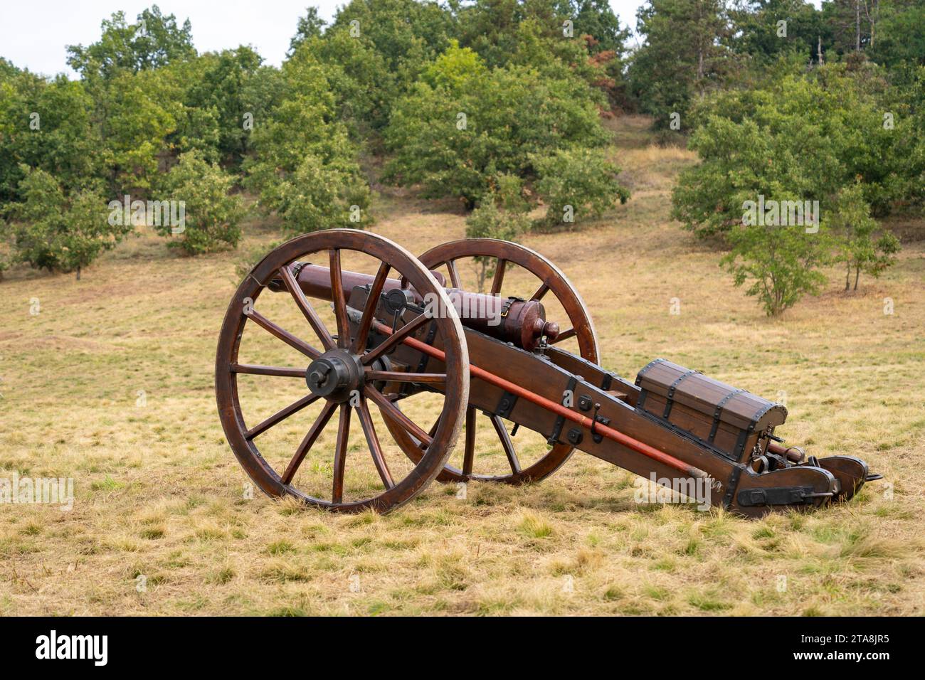 6-Pfünder-ungarische Kanone aus dem 19. Jahrhundert Stockfoto