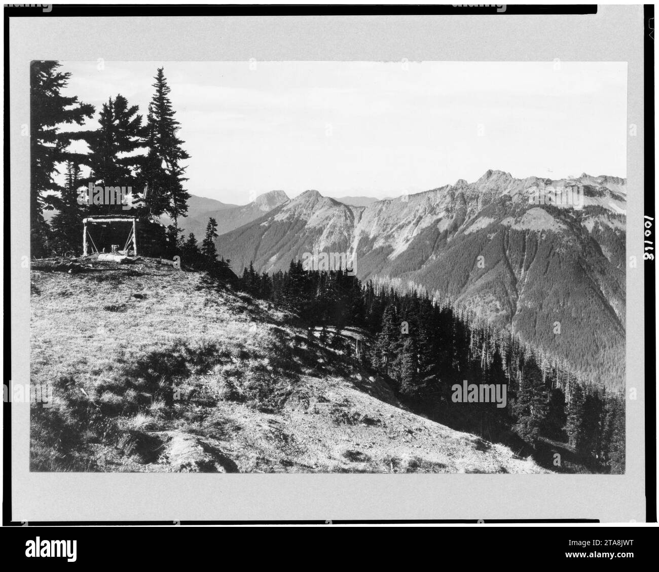 Blick vom Skyline Ridge, Mt. Baker, Washington Stockfoto