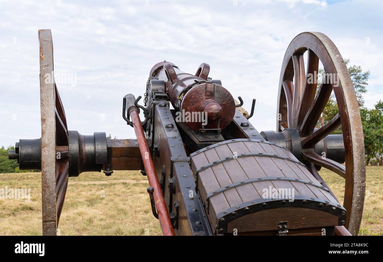 6-Pfünder-ungarische Kanone aus dem 19. Jahrhundert Stockfoto