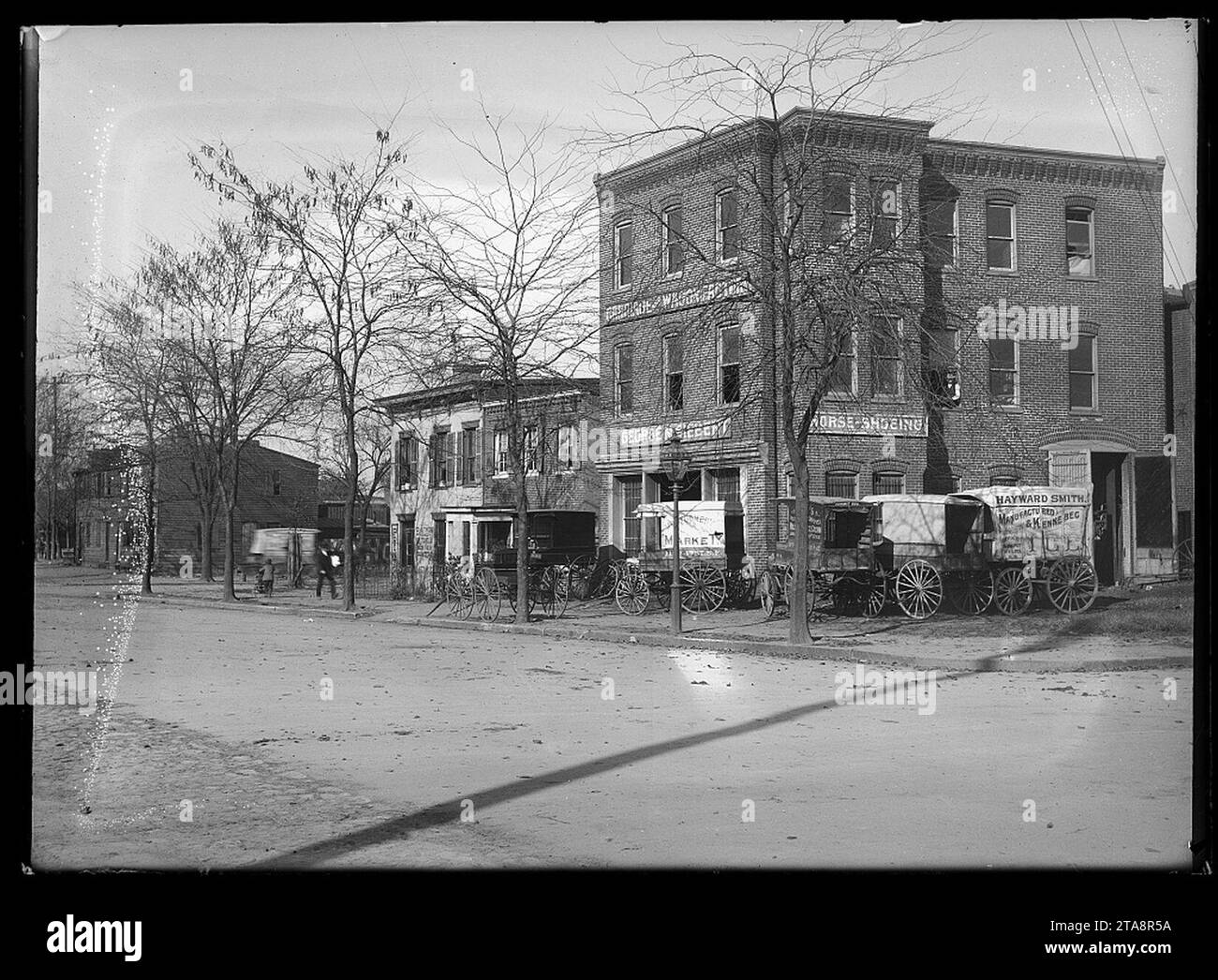 Ansicht der E Street, S. W., zwischen Delaware Avenue & 1st Street, N.W. Stockfoto