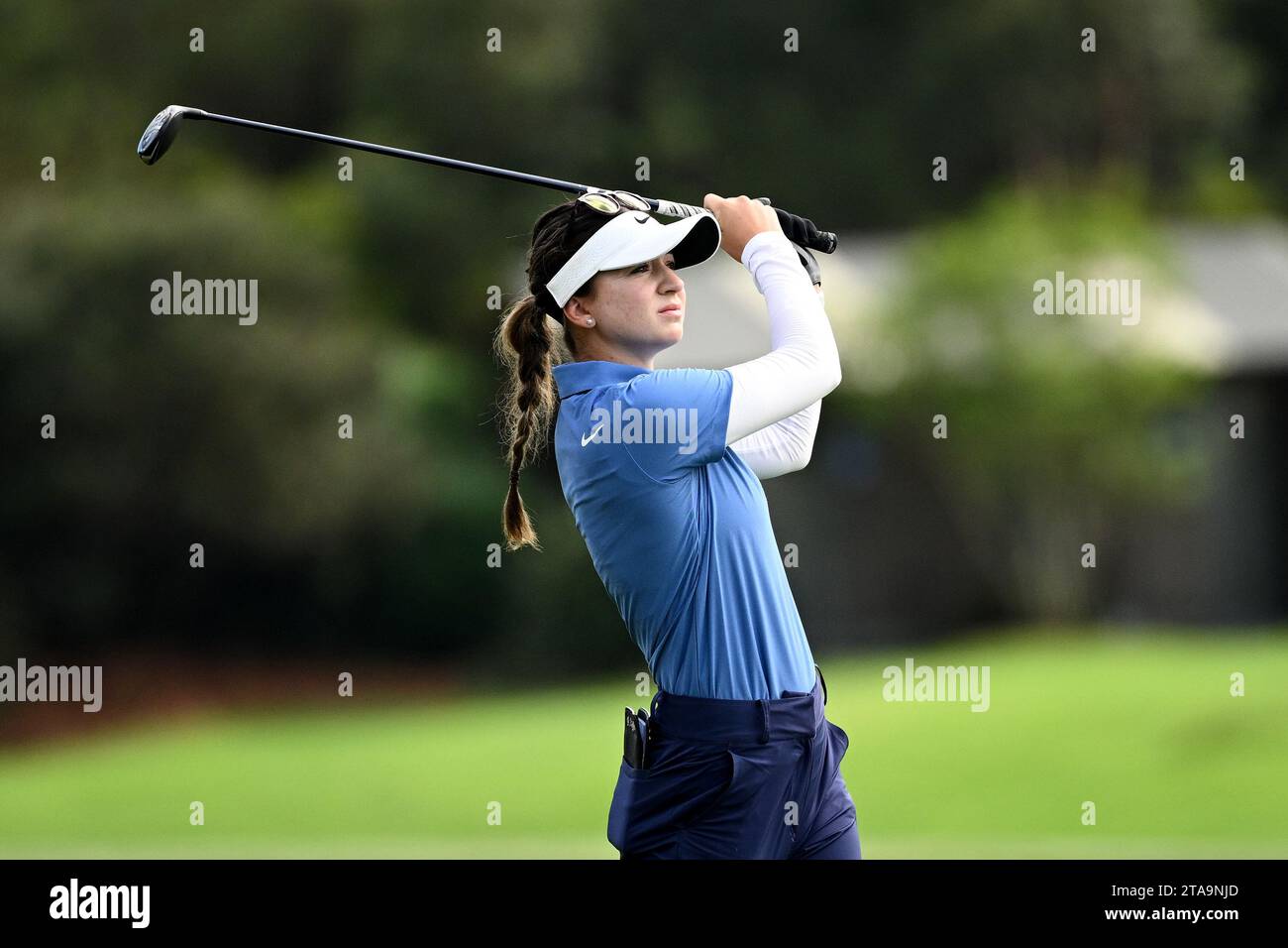 Sydney, Australien. November 2023 30. Gabriela Ruffels aus Australien spielt am Donnerstag, den 30. November 2023, einen Schuss vom 14. Fairway während der ersten Runde der Women's Australian Open 2023 im Lakes Golf Club in Sydney. (AAP Image/Dan Himbrechts) KEINE ARCHIVIERUNG, NUR REDAKTIONELLE VERWENDUNG Credit: Australian Associated Press/Alamy Live News Stockfoto