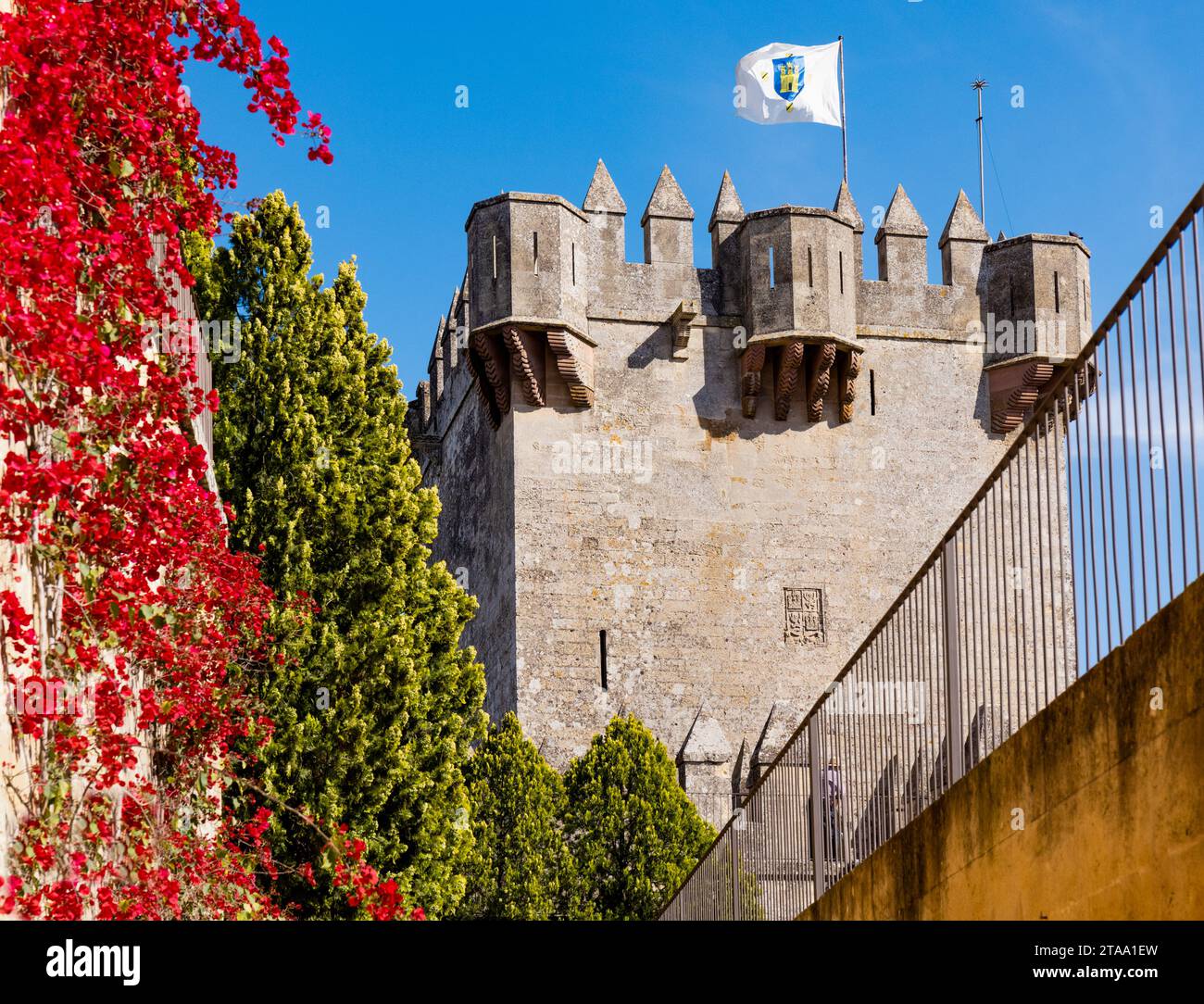 Schloss Almodovar, Almodovar del Rio, Andalusien, Spanien Stockfoto