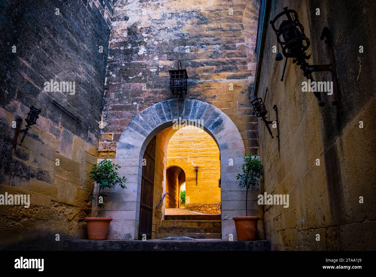 Schloss Almodovar. Almodovar del Rio, Provinz Cordoba, Andalusien, Spanien Stockfoto