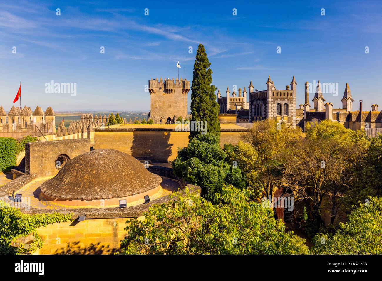 Schloss Almodovar, Almodovar del Rio, Andalusien, Spanien Stockfoto