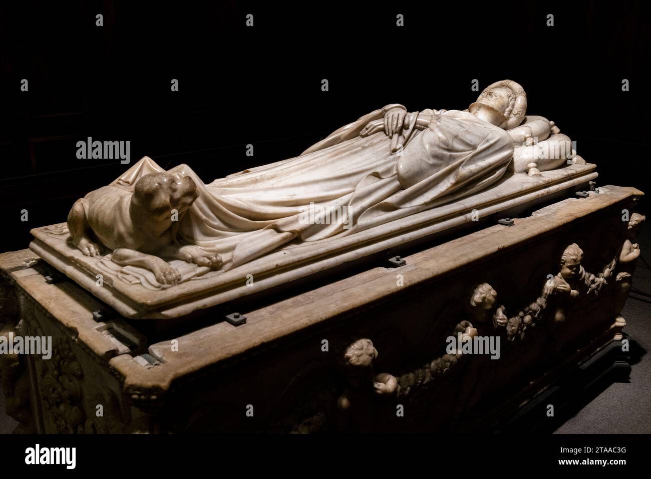 Grabdenkmal von Ilaria del Carretto, Lucca, Toskana, Italien Stockfoto