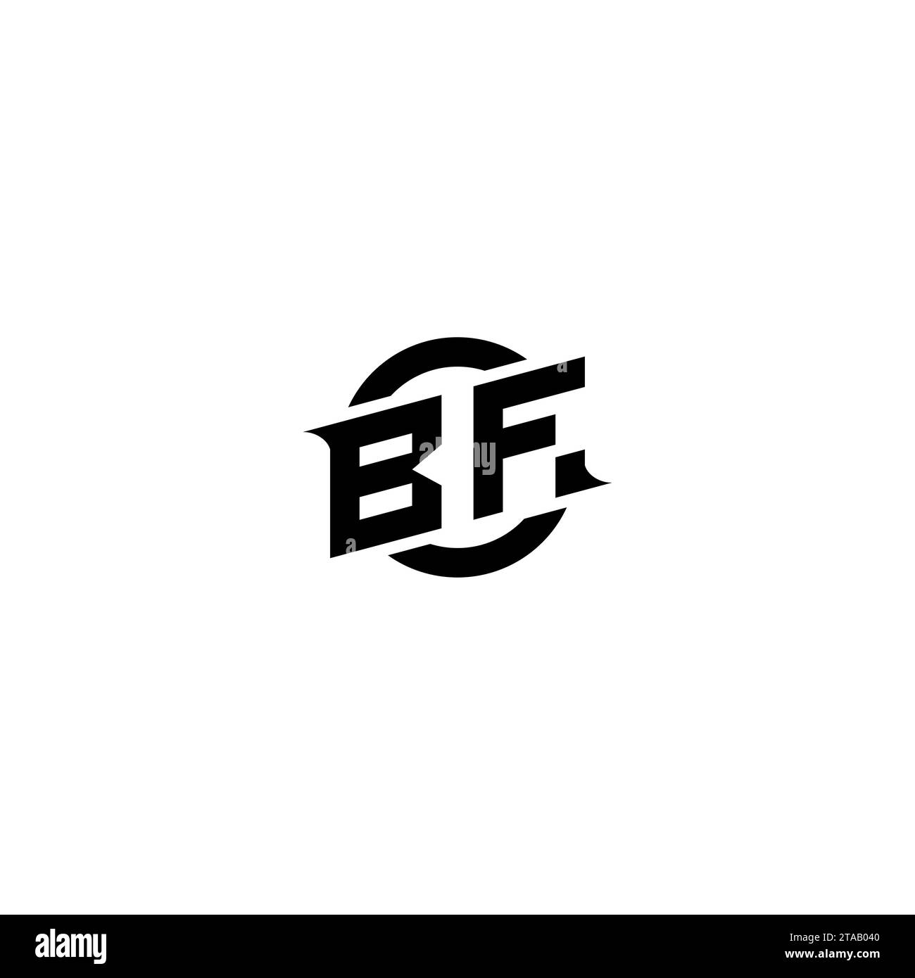 BF erstes Spiel-Logo, Bannerdesign für Ihr E-Sport- oder Streaming-Team Stock Vektor