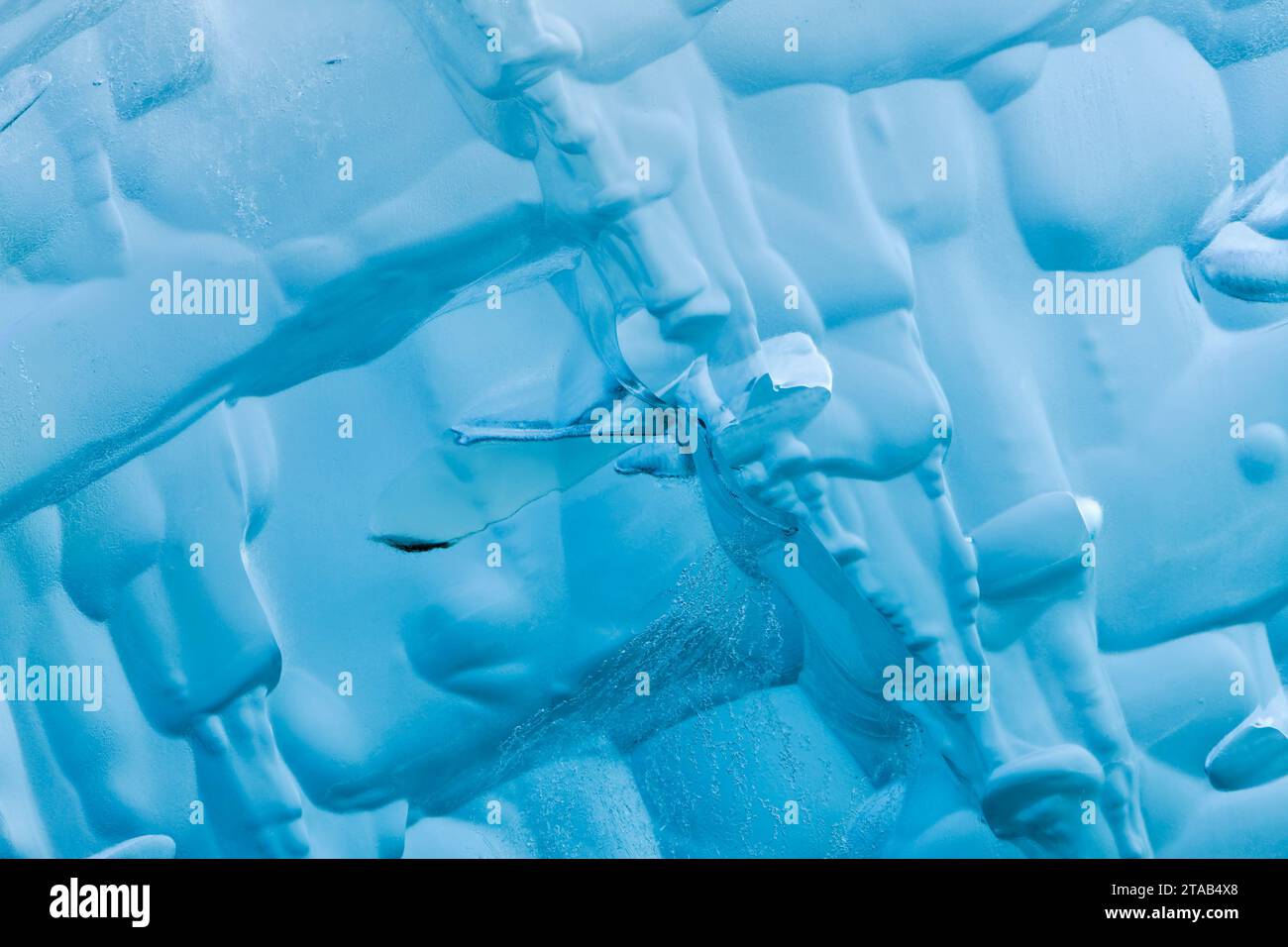 Nahaufnahme von Eis, Alaska Stockfoto