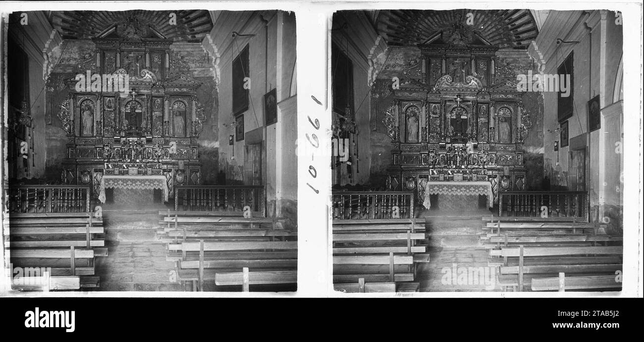 Vista Interior de l ' ermita de Nostra Senyora dels Torrents a Vimbodí. Stockfoto
