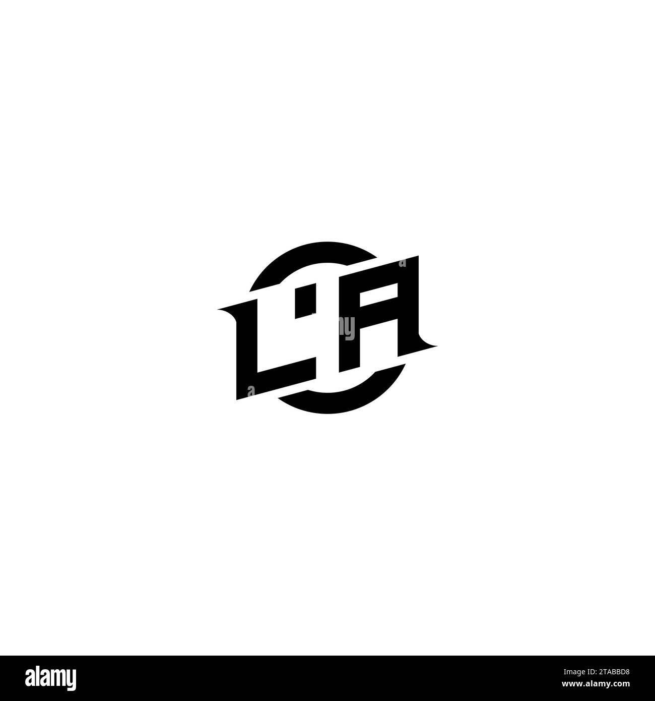 LA Anfangsspiel-Logo, Bannerdesign für Ihr E-Sport- oder Streaming-Team Stock Vektor