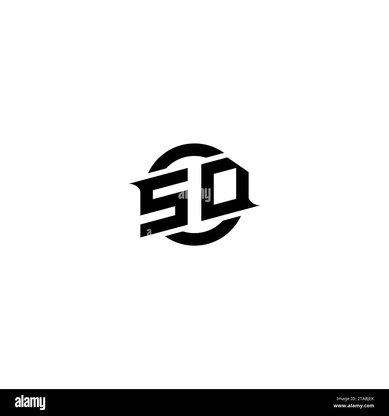 SD-Anfangsspiel-Logo, Bannerdesign für Ihr E-Sport- oder Streaming-Team Stock Vektor