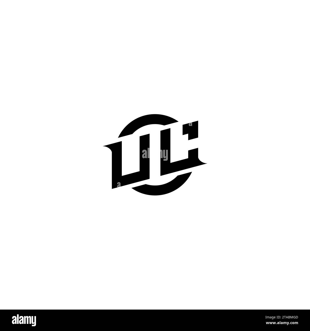 UL-Anfangslogo, Bannerdesign für Ihr E-Sport- oder Streaming-Team Stock Vektor