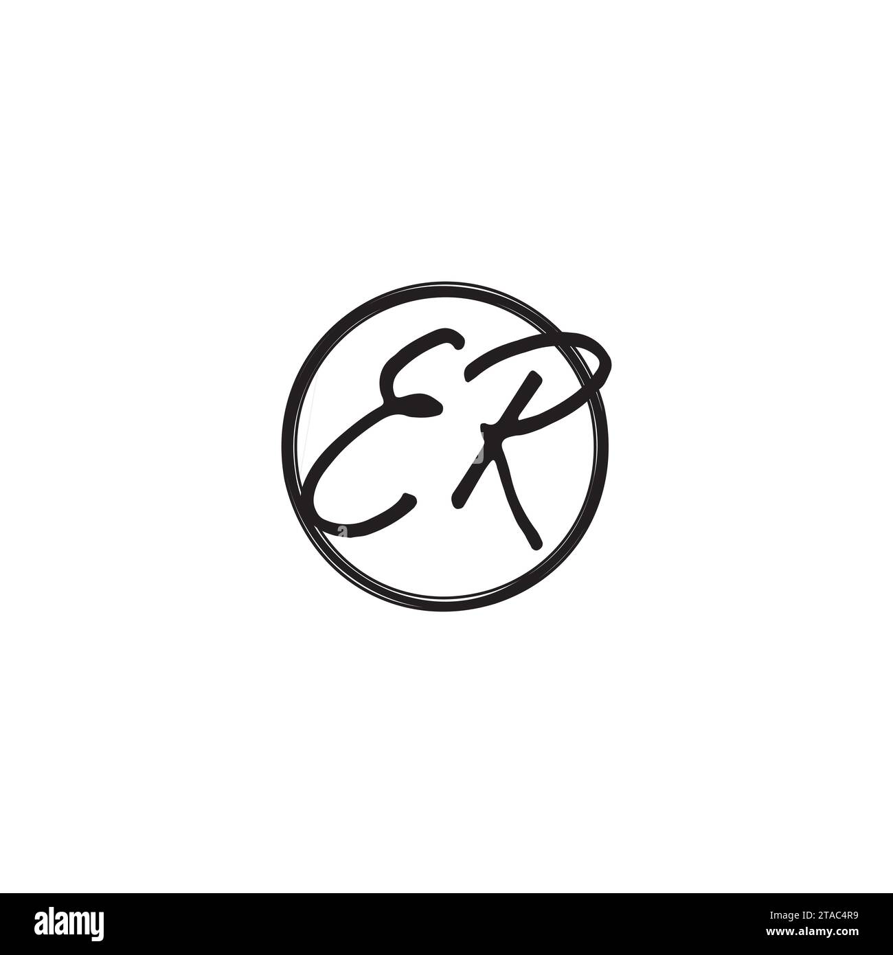 Erste Logobuchstaben in hochwertigem, professionellem Design, das auf allen Druckmedien gut gedruckt werden kann Stock Vektor