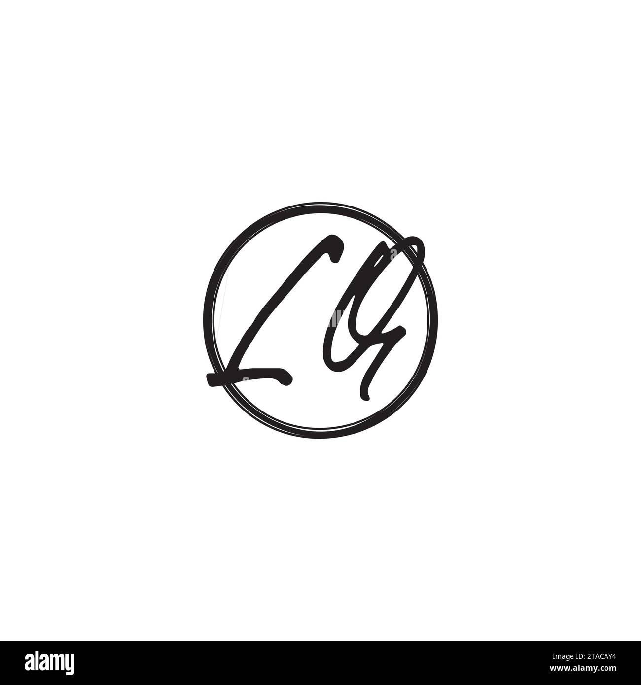 LQ Initial-Logobuchstaben in hochwertigem, professionellem Design, das auf allen Druckmedien gut gedruckt werden kann Stock Vektor