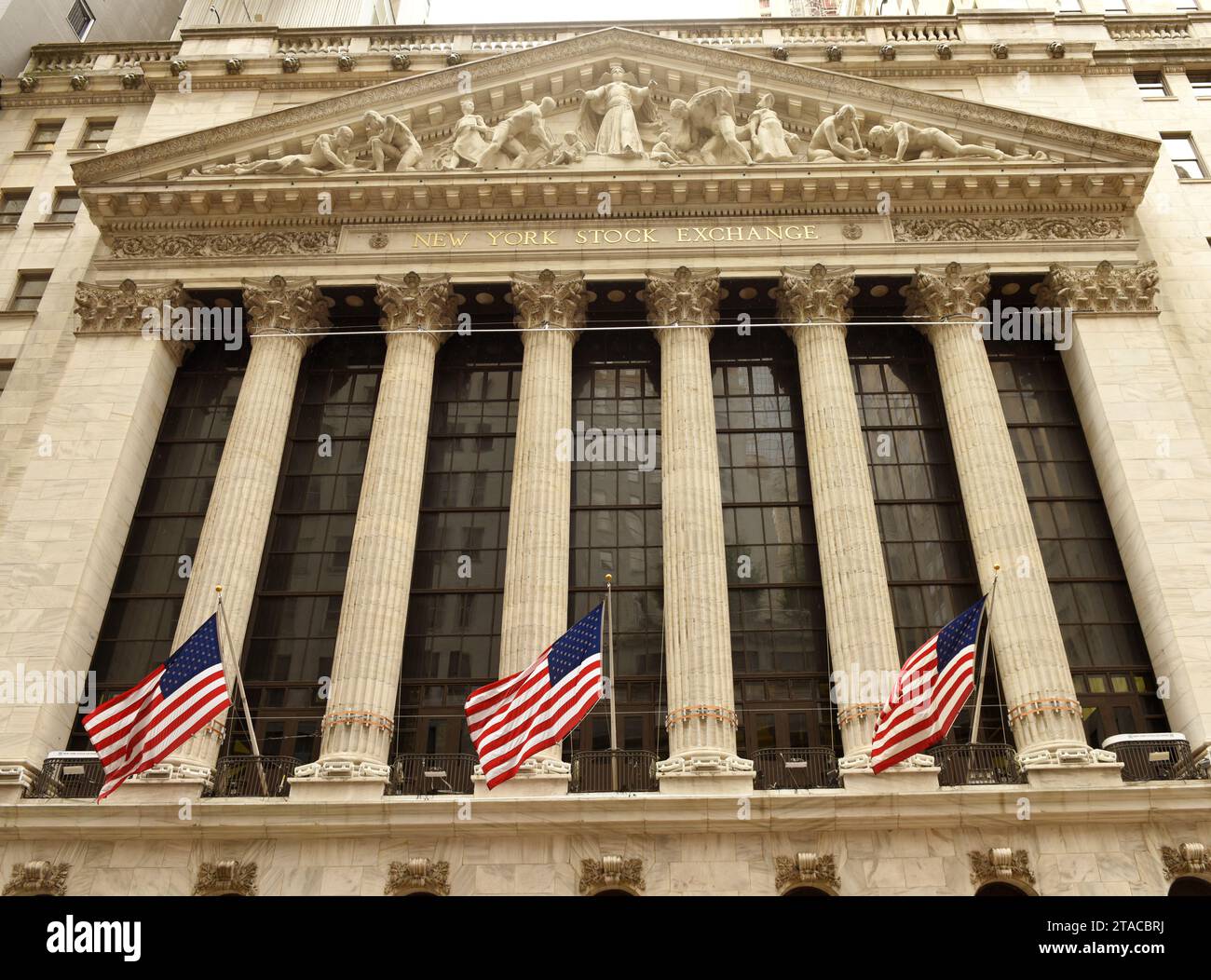 New York, USA - 10. Juni 2018: New York Stock Exchange. Stockfoto