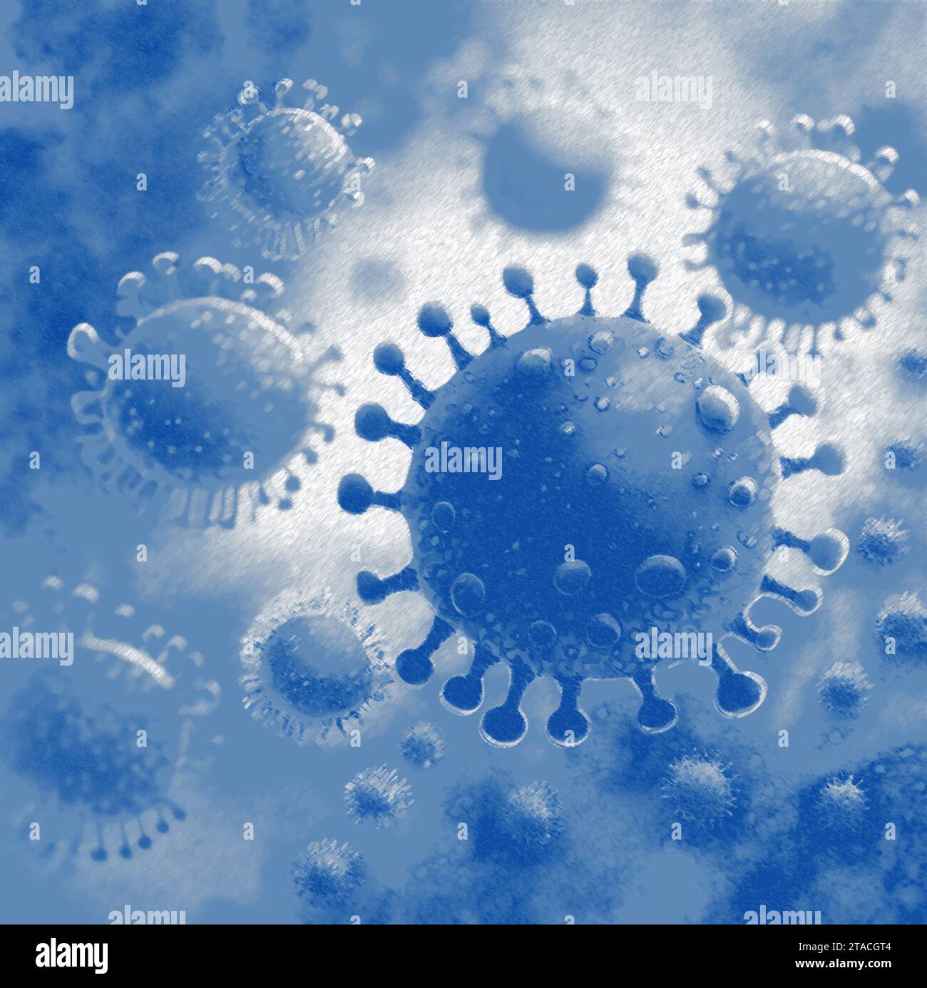 Virusvarianten Illustartion Stockfoto Virusvarianten Illustartion Stockfoto