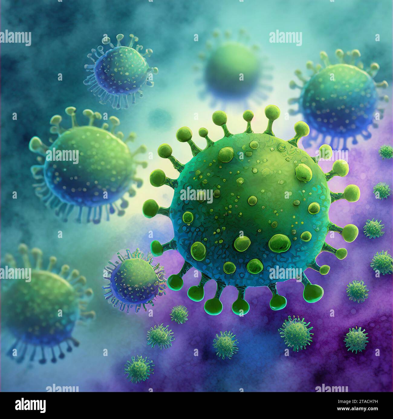 Virusvarianten Illustartion Stockfoto Virusvarianten Illustartion Stockfoto