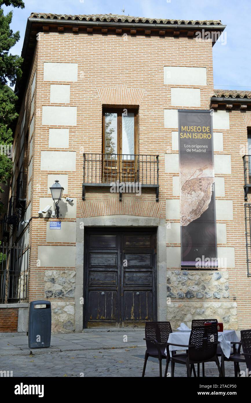 Das Museum von San Isidro oder die Ursprünge von Madrid im Stadtteil La Latina in Madrid, Spanien Stockfoto