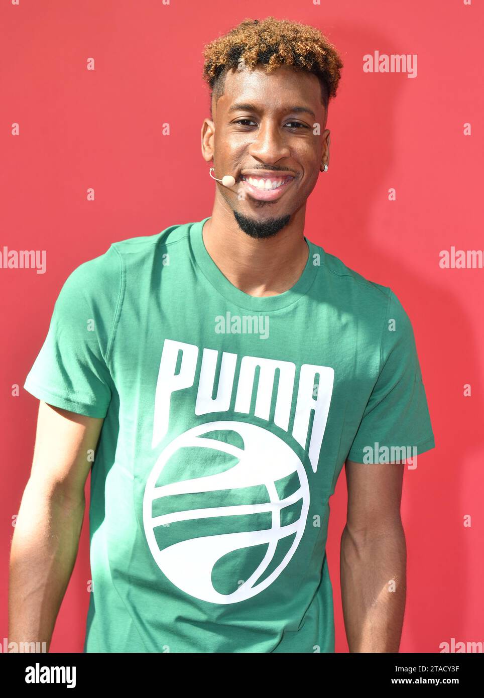 Lamelo Ball (NBA) und Fußballspieler Kingsley Coman bei der PUMA-Veranstaltung Stockfoto