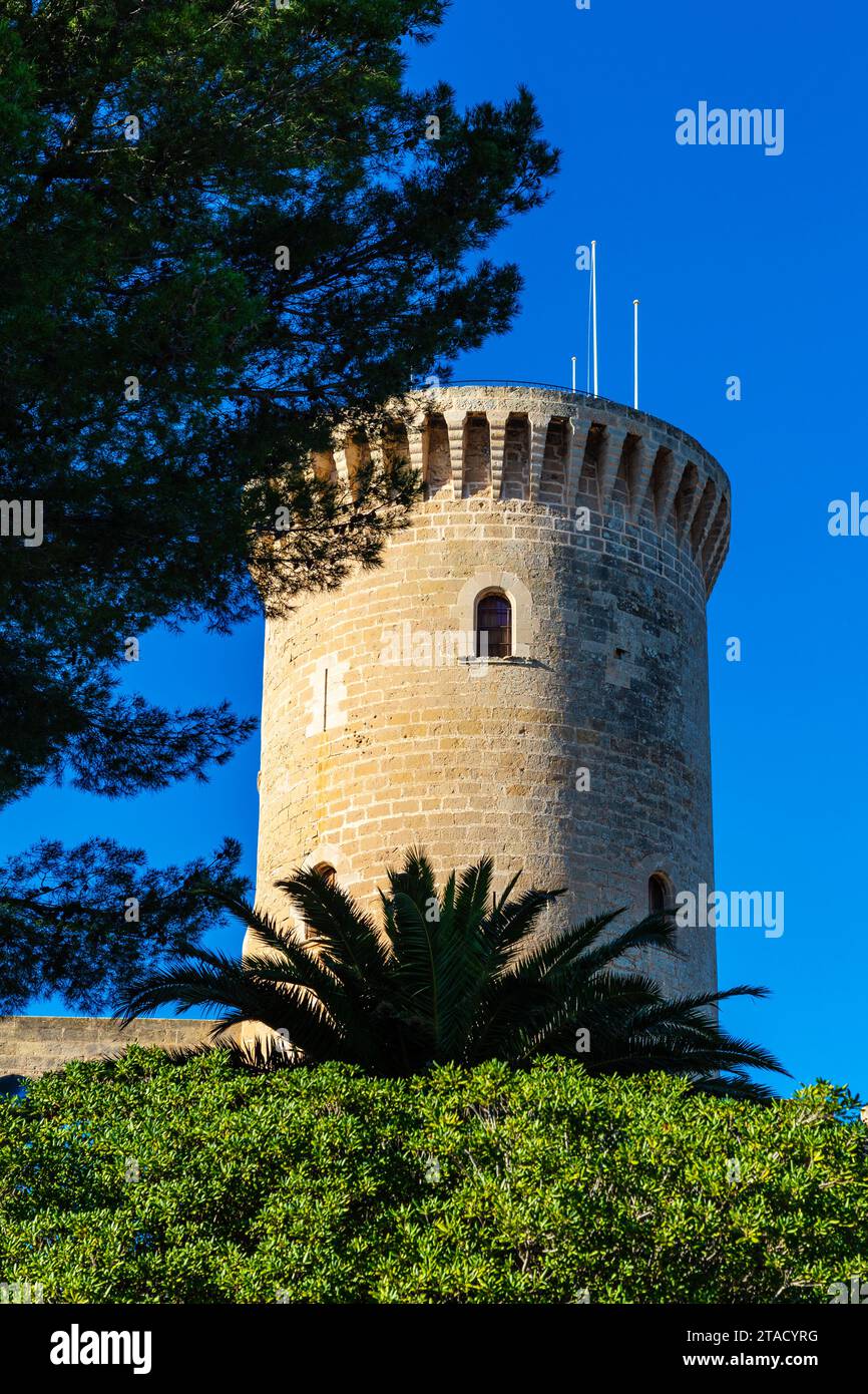 Castell de Bellver in Palma, Mallorca, Spanien Stockfoto