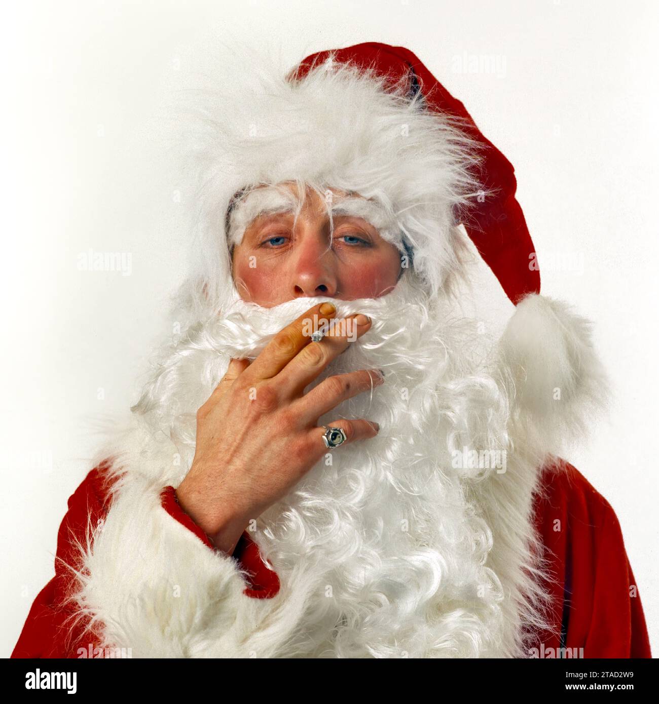 Shane MacGowan verkleidet als Weihnachtsmann. MacGowan, der Sänger der