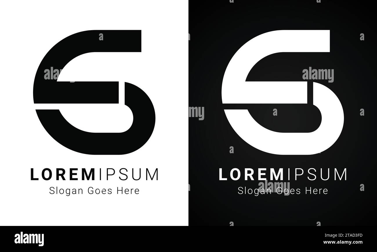 Luxuriöses Design für erste GF- oder FG-Textzeichen mit Monogramm und Buchstaben Stock Vektor
