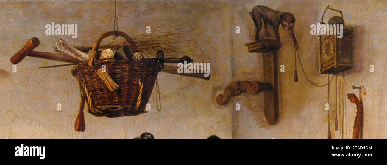 In Luxury, Hüte dich (Detail) 1663 von Jan Steen Stockfoto