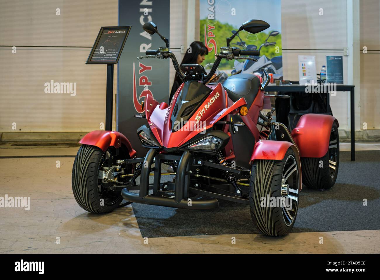 SPY Racing E8 E-Quad Quad Quad Quad auf der ECAR SHOW - Hybrid and Electric Motor Show Stockfoto