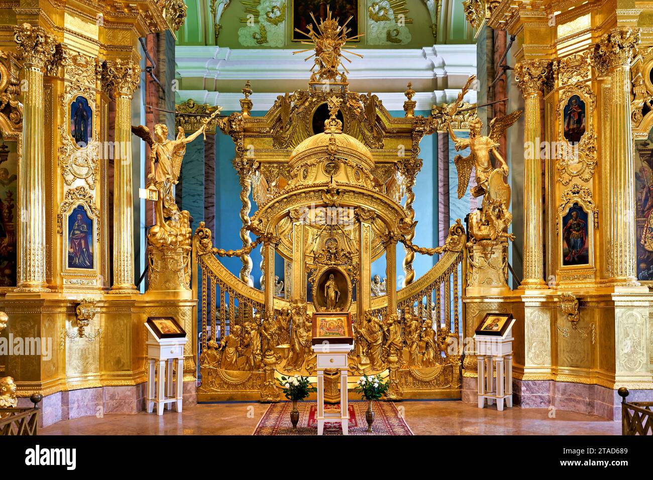 St. Petersburg, Russland. Peter und Paul Kathedrale am Peter und Paul Festung Stockfoto