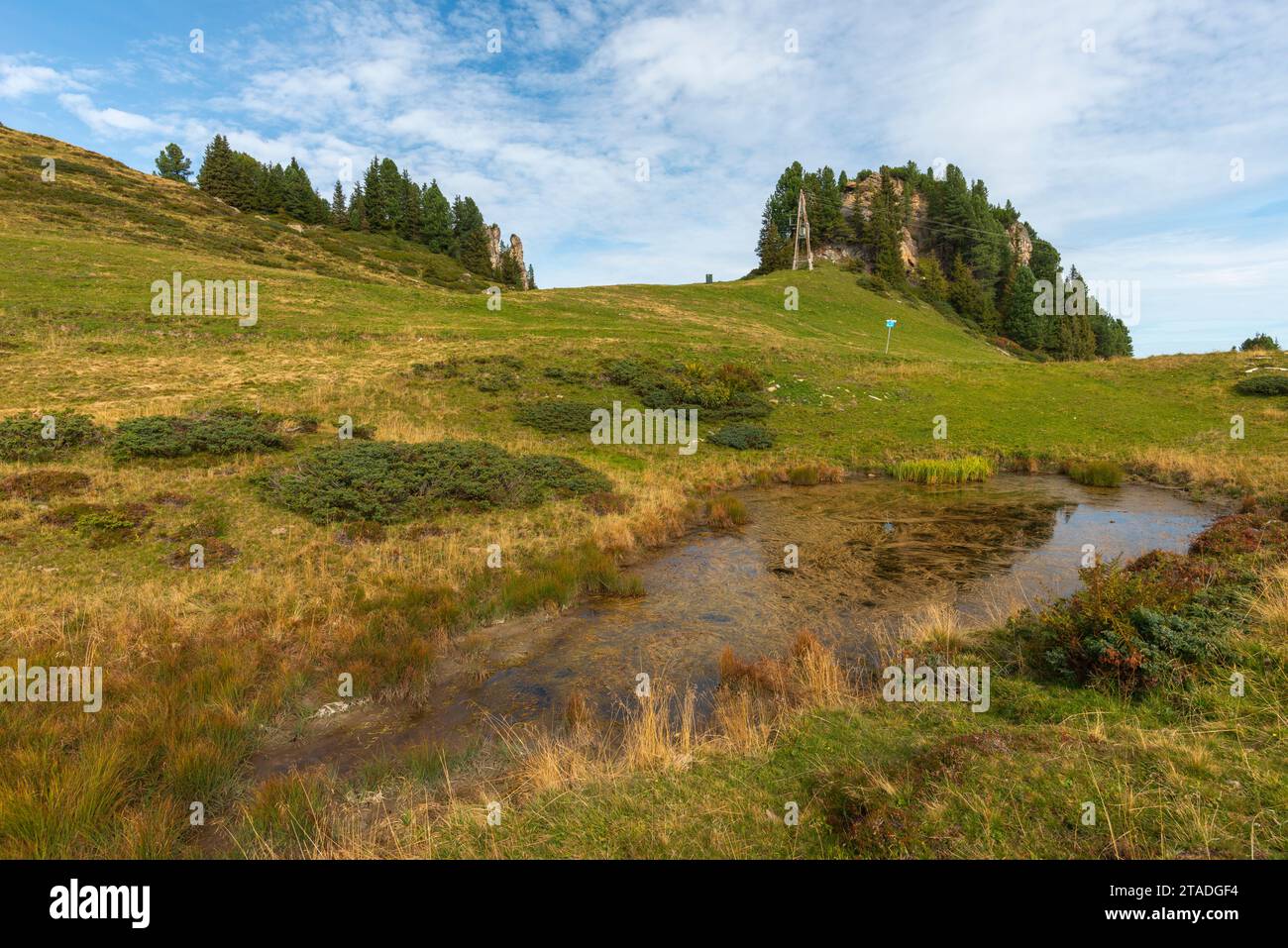 Penken, Penkenjoch (2.095 m), Finkenberg Gemeinde, Zillertaler Alpen, Tuxtal, Tirol, Österreich Stockfoto