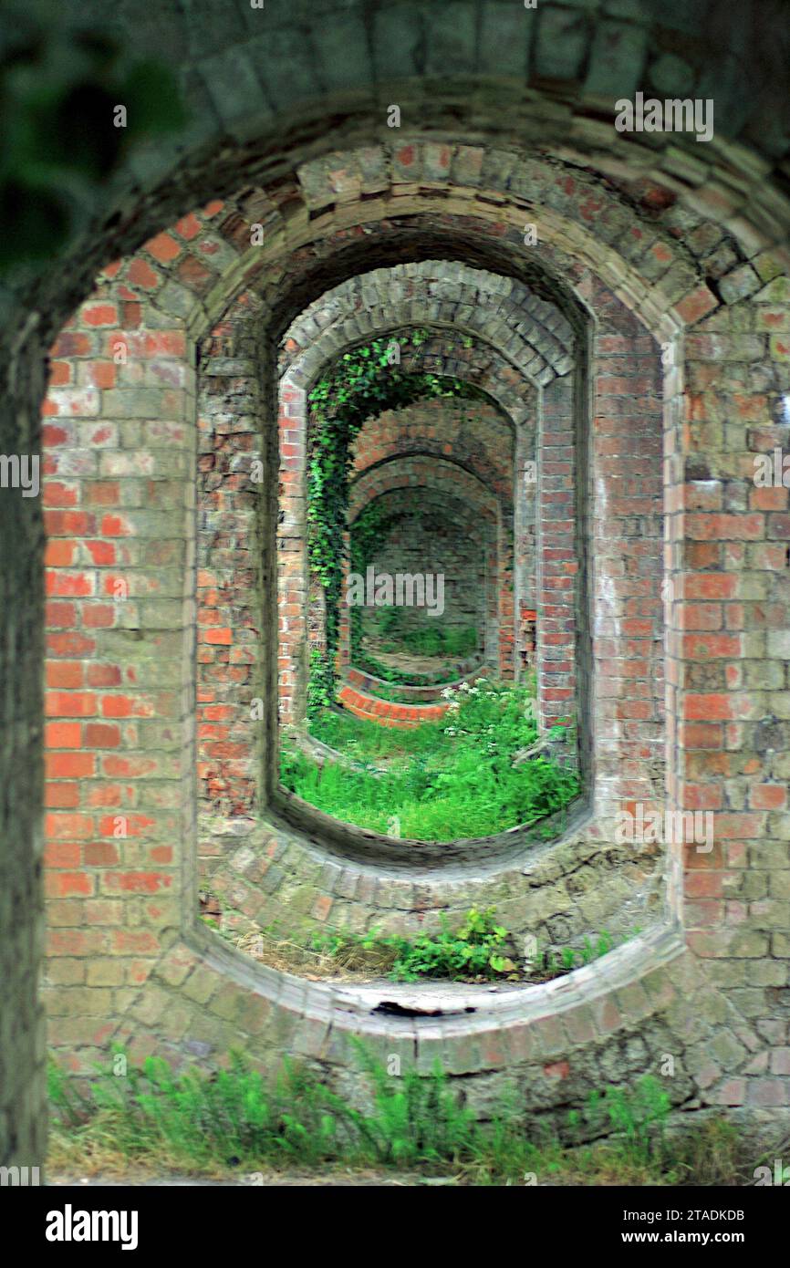 South Cerney Brick Arches Stockfoto