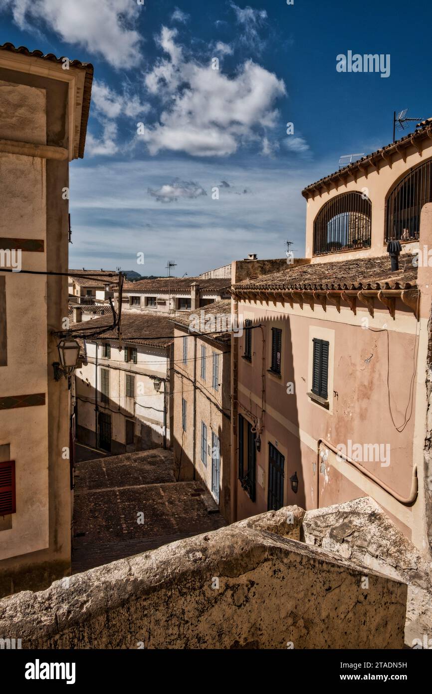 Kleine Stadt auf Mallorca, Spanien, Europa Stockfoto