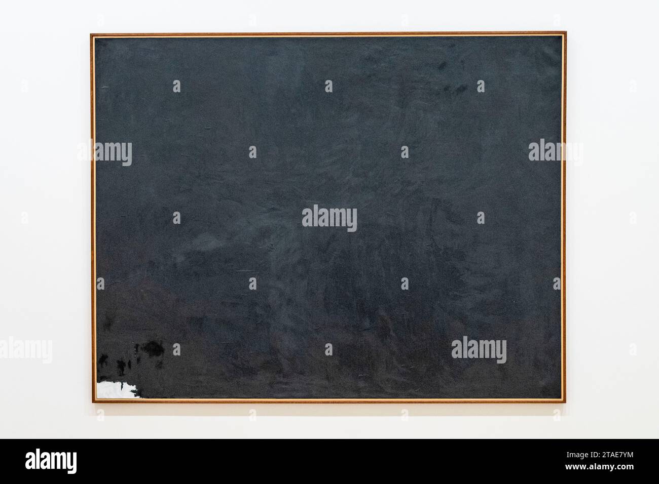 Spanien, Baskenland, Bilbao, die größte Stadt der autonomen Gemeinschaft des Baskenlandes und des Nordens der Iberischen Halbinsel. Das Guggenheim Museum in Bilbao ist ein Museum für moderne und zeitgenössische Kunst, entworfen von Frank Gehry. Robert Motherwell, Iberia Stockfoto