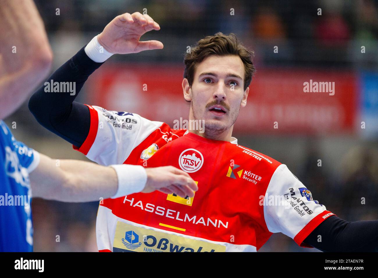 Lemgo, Deutschland. November 2023 30. Philipp Meyer (ThSV Eisenach, #27) GER, TBV Lemgo Lippe vs. ThSV Eisenach, Handball, 1. Bundesliga, 15. Spieltag, Spielzeit 2023/2024, 30.11.2023 Foto: Eibner-Pressefoto/Jan Strohdiek Credit: dpa/Alamy Live News Stockfoto