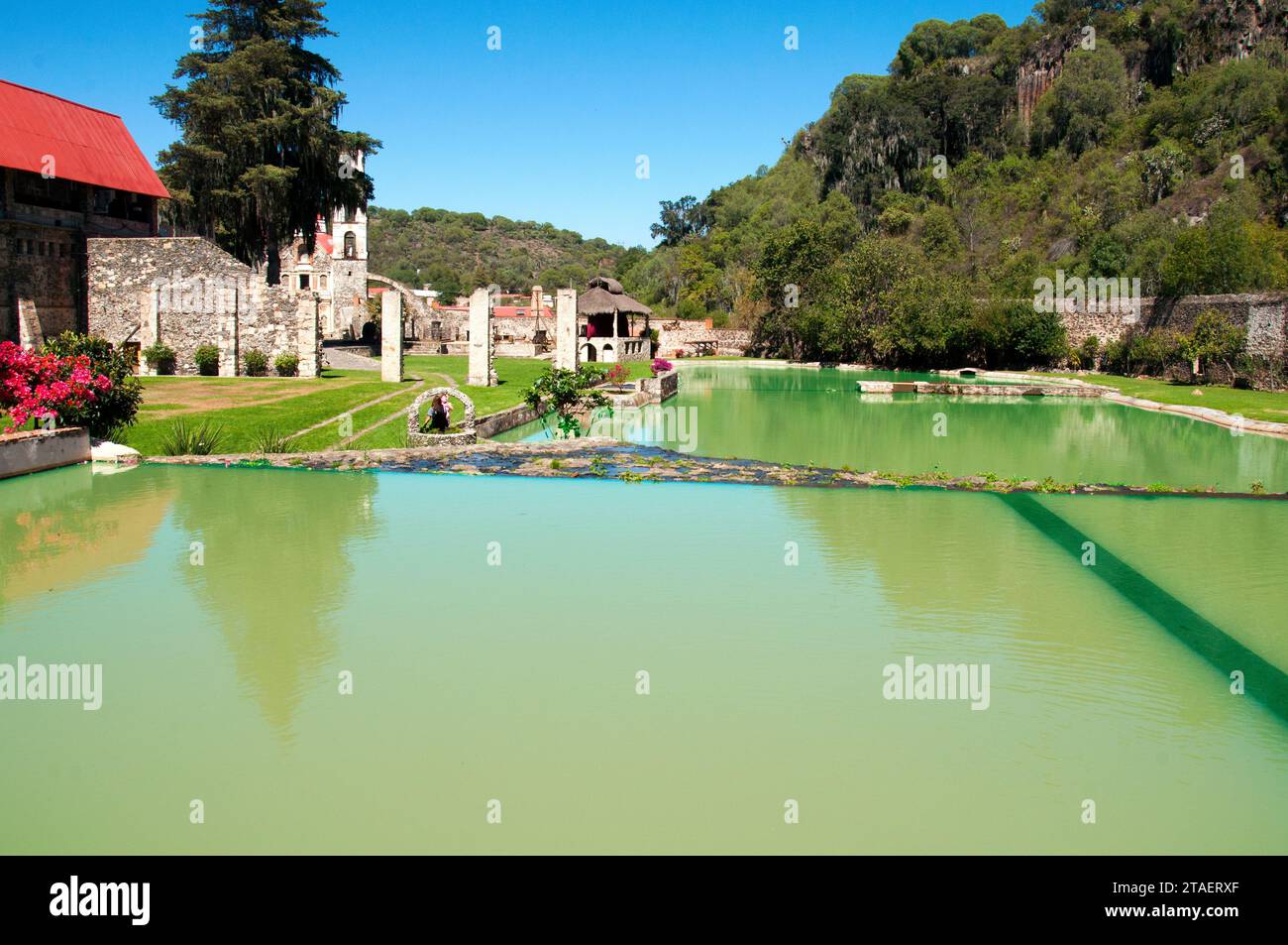 Hacienda Santa Maria Regla, Hidalgo. Mexiko. - 27. Oktober 2023 Stockfoto