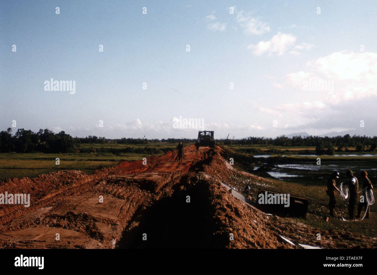 USMC United States Marine Corps LVTE1 Landing Vehicle Track Engineer - Vietnamkrieg Stockfoto