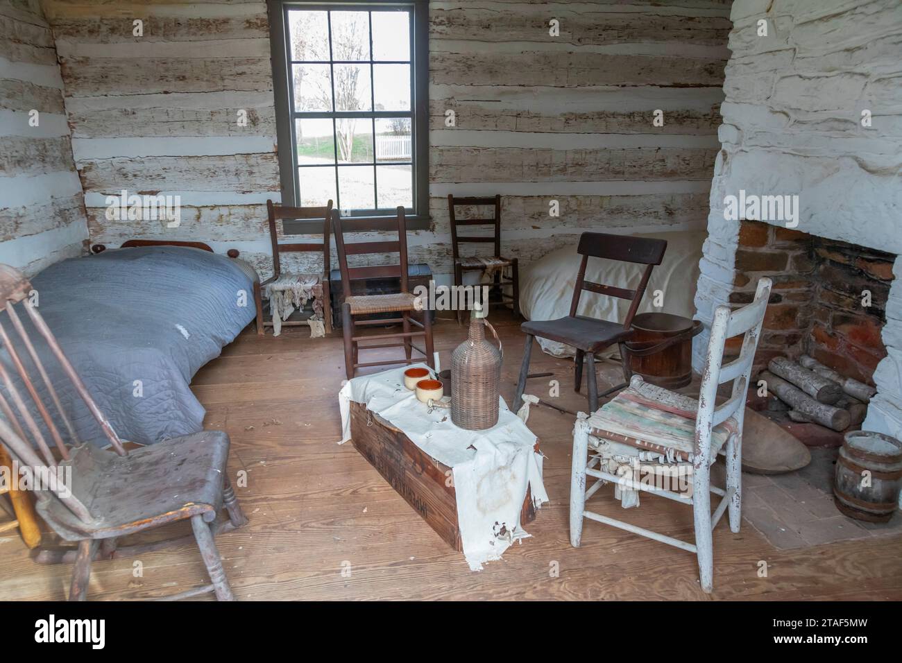 Appomattox, Virginia – Appomattox Court House National Historical Park, Ort der Kapitulation von General Robert E. Lee an General Ulysses S. Grant im Jahr 1865 Stockfoto