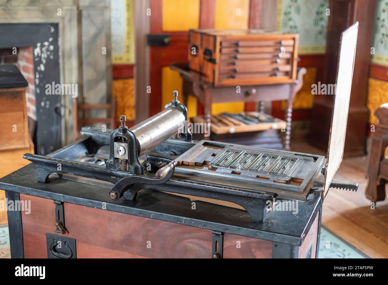 Appomattox, Virginia – Appomattox Court House National Historical Park, Ort der Kapitulation von General Robert E. Lee an General Ulysses S. Grant im Jahr 1865 Stockfoto