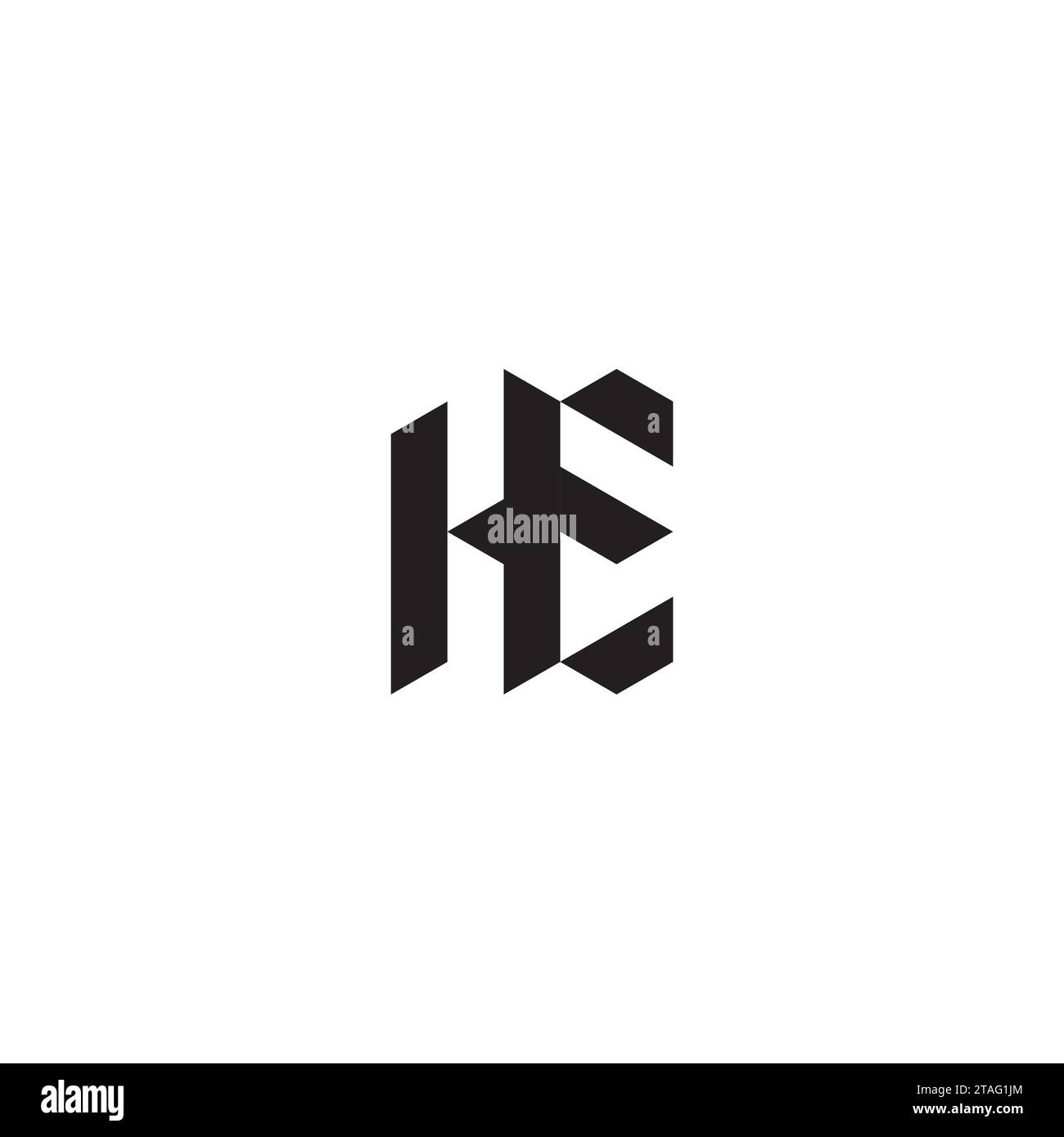 DIE ersten Logobuchstaben in hochwertigem, professionellem Design, das sich auf allen Druckmedien gut ausdrucken lässt Stock Vektor