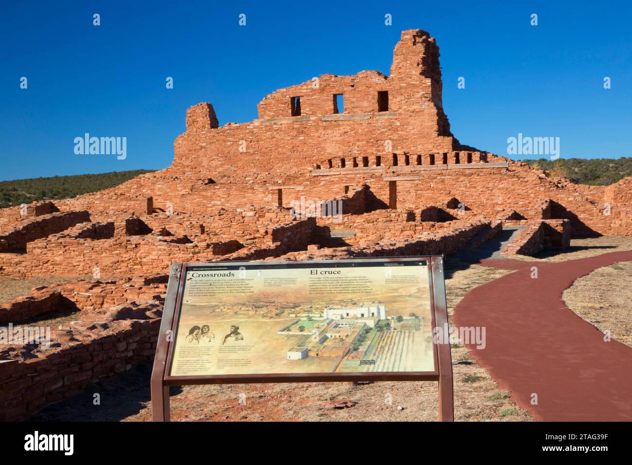 Mission von San Gregorio de Abo, Abo, Salinas Pueblo Missions National Monument, New Mexico Stockfoto