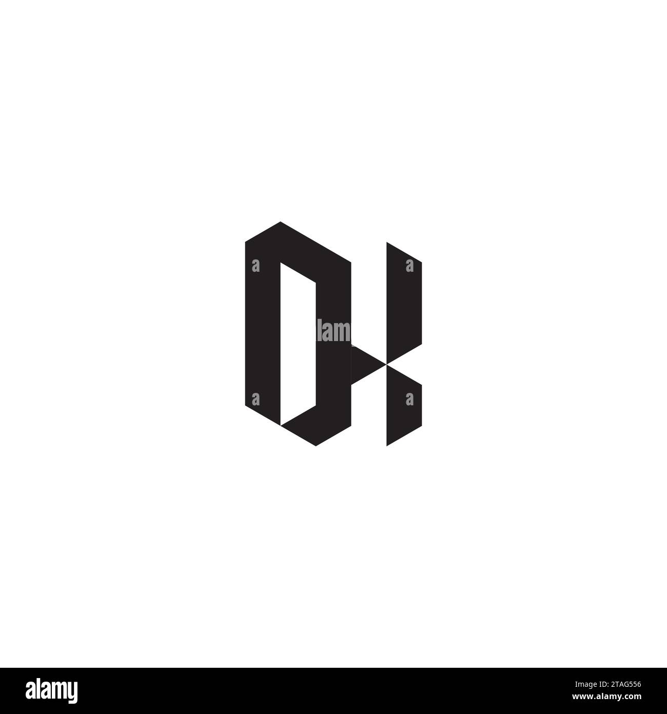 OX Initial-Logobuchstaben in hochwertigem, professionellem Design, das auf allen Druckmedien gut gedruckt werden kann Stock Vektor