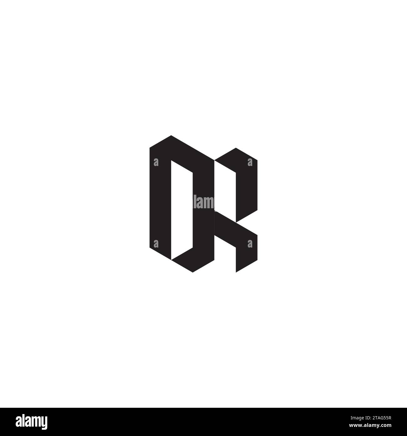 ODER erste Logobuchstaben in hochwertigem, professionellem Design, das auf allen Druckmedien gut gedruckt werden kann Stock Vektor